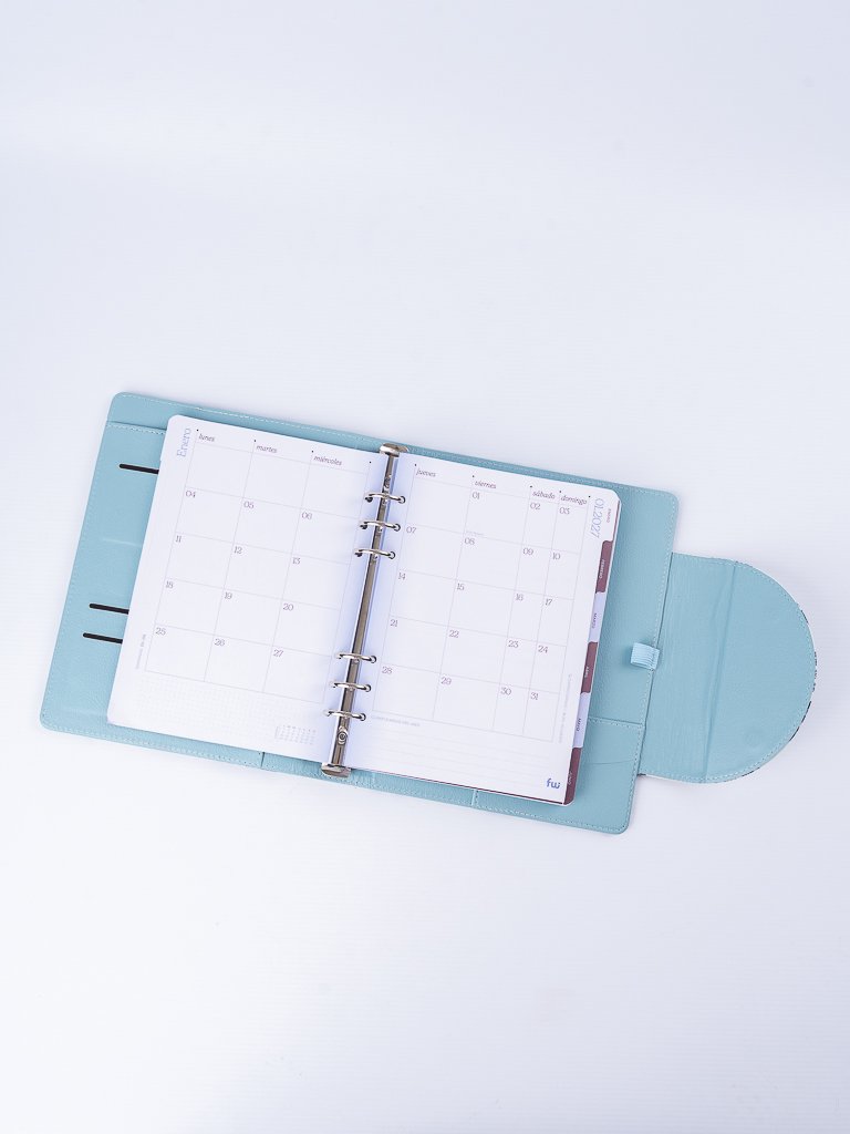 Agenda FW 2027 semanal Timeless Fun con cierre de broche.