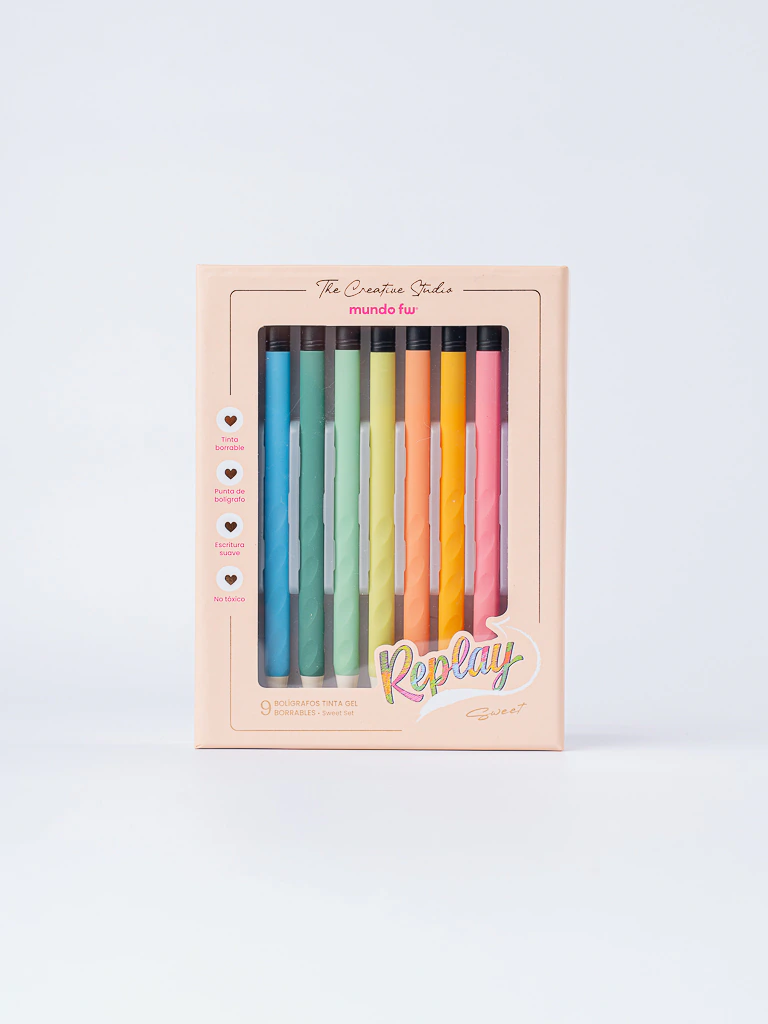 SET DE BOLIGRAFOS GEL BORRABLES - FW REPLAY