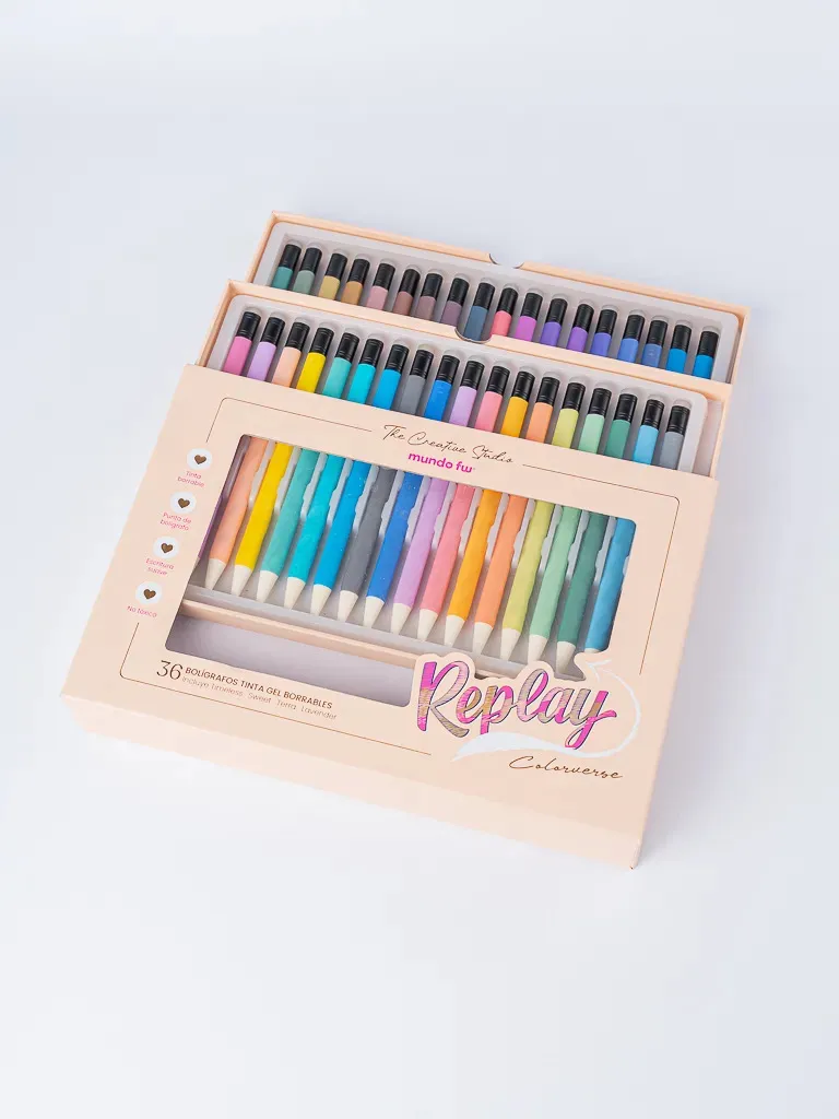 SET BOLIGRAFOS FEL BORRABLES X 36 - FW REPLAY - Imagen 2